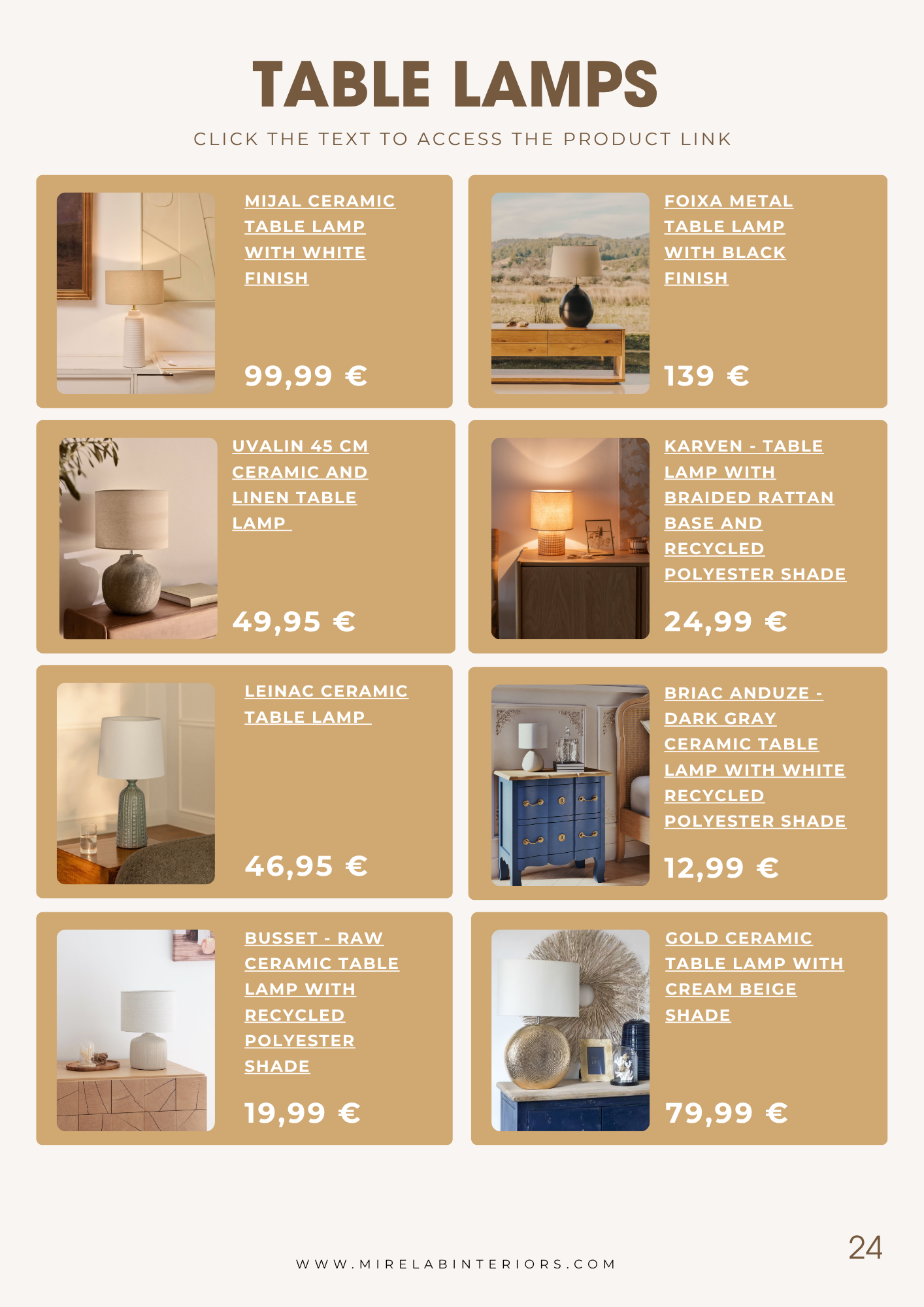 Mirela B Interiors catalogue page 3