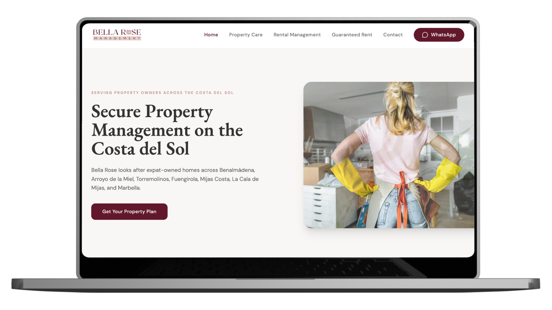 Bella Rose Mgmt website designed by Coastal Designs