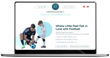 FUTBOLITOS.ES website mockup