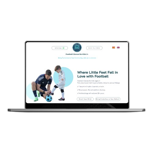 FUTBOLITOS.ES website mockup