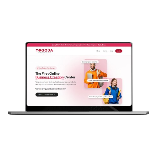 YAGODA.CC website mockup