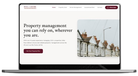 BELLAROSEMGMT.COM website mockup